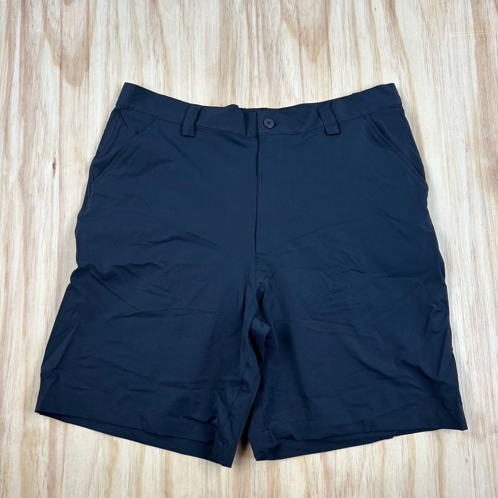 Under Armour Golf Shorts Men' 38 Black Performance Stretch Flat